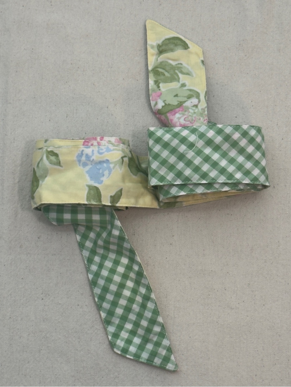 Yellow and Pink Floral 100%Cotton Robe with Hydrangea Print - Picture 3 of 8